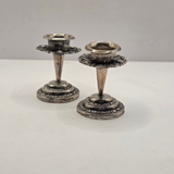 Antique Pair of Silver Candle Sticks