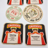 Vintage Beer Mats Smirnoff Cocktails Bells Pub and Tuborg Beer