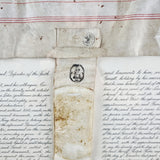 Antique 18th Century George I Velham Deed. British Museum Translation.