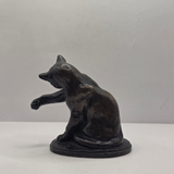 Vintage Bronze Cat Figurine
