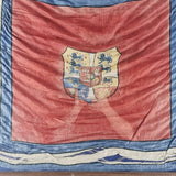 Rare Antique Mid 19th Century Silk Greece Royal Standard Flag