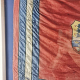 Antique Mid 19th Century Silk Royal Standard Flag Royal Coat of Arms