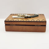 Vintage Novelty Joseph Egg Double Barrelled Pistol Cigarette Box
