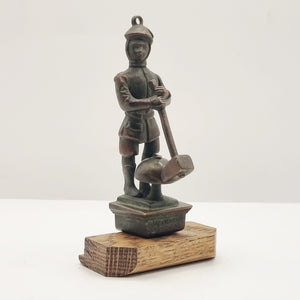 Antique Bronze Bell Boy Door Knocker.