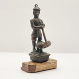 Antique Bronze Bell Boy Door Knocker.