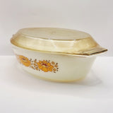 1970s Vintage Pyrex Casserole Lidded Dish
