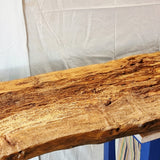 3.6 metres Long Waney Edged Oak Counter or Bar top. Stunning.