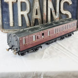 0 Gauge Course Scale Kit Built Carriage LMS 91 3rd Class