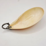 Antique Rare Continental Large Mussel Feeder with Silver Handle
