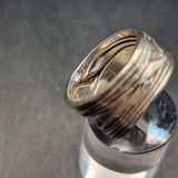 Vintage Studio Folded Sheet of Silver 925 Ring Size N