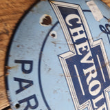 Vintage Chevrolet Enamel Wall Sign