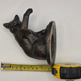 Vintage Bronze Cat Figurine