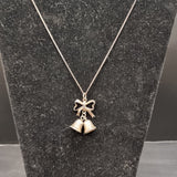 Vintage Silver Necklace and Bells Pendant.