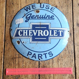 Vintage Chevrolet Enamel Wall Sign