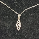 Vintage Silver Celtic Pattern Set Pendant and Earrings.