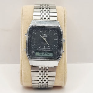 Vintage Inex Alarm Chronograph Quartz Wristwatch Digital Analogue Dual