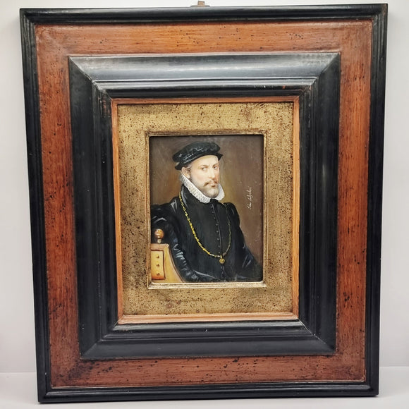 Miniature Portrait of Sir Thomas Gresham by Ida calzolari (1936)