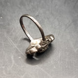Vintage Sterling silver Marcasite Art Deco Style Ring Size M