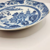 Antique 19th Century Chinese Blue and White Plate