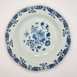 Antique Pair of Chinese Blue and White Plates