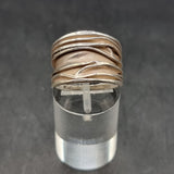 Vintage Studio Folded Sheet of Silver 925 Ring Size N