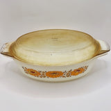 1970s Vintage Pyrex Casserole Lidded Dish