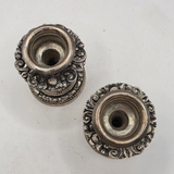 Antique Pair of Silver Candle Sticks