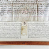 Antique 18th Century George I Velham Deed. British Museum Translation.