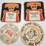 Vintage Beer Mats Smirnoff Cocktails Bells Pub and Tuborg Beer