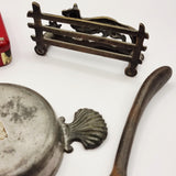 Antique Joblot Collection Tin Opener Corkscrew Letter Rack Wine Sampler Coronation Tin