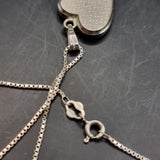 Vintage Silver Love Heart Locket on Silver Chain