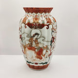 Pair of Antique Japanese Kutani Meiji Period Vases