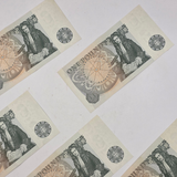 Bank of England Five Consecutive One Pound Banknotes