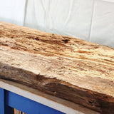 3.6 metres Long Waney Edged Oak Counter or Bar top. Stunning.