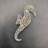 Four Vintage Silver and White Metal Wire Brooches