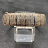 Vintage Italy 925 Silver Snake Effect Etched Bracelet/ Bangle