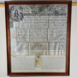 Antique 18th Century George I Velham Deed. British Museum Translation.