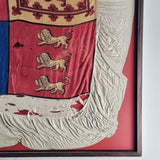 Rare 1837 Antique Royal Standard Silk Flag.