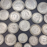 Collection of Pre 47 silver coins. Half Crowns, Shillings, Florin and Six Pence Coins