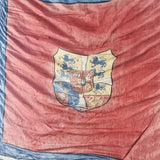 Rare Antique Mid 19th Century Silk Greece Royal Standard Flag