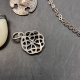 Three Silver Vintage Pendants. Two of Celtic Design, another Tooth Design