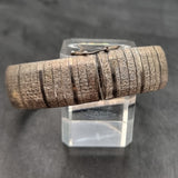 Vintage Italy 925 Silver Snake Effect Etched Bracelet/ Bangle