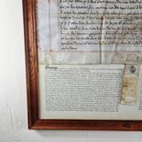 Antique 18th Century George I Velham Deed. British Museum Translation.