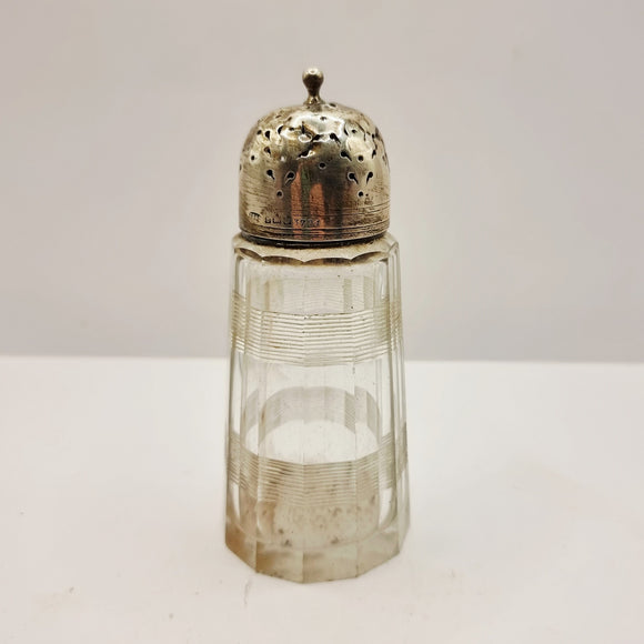 1928 John Grinsell & Sons Antique Silver topped Sugar Sifter