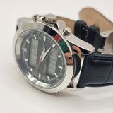 Large Gents dual Analogue and Digital Wristwatch Chronograph Calender Alarm Quartz