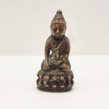 Collection of Bronze Antique Eastern Diety Buddhas Dorje Vajra and Dog of Foo