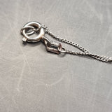 Vintage Silver Coloured Glass Pendant 3 Circles or Clover Shape