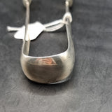 Antique 1824 Glasgow Silver Sugar Tongs Shell Pattern