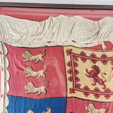 Rare 1837 Antique Royal Standard Silk Flag.
