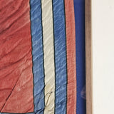 Rare Antique Mid 19th Century Silk Greece Royal Standard Flag